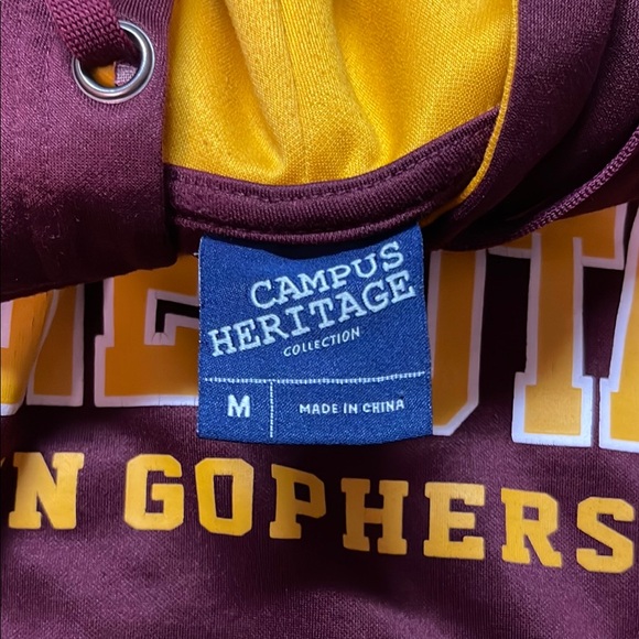 Minnesota Golden Gophers Maroon and Gold Hoodie - Picture 2 of 2